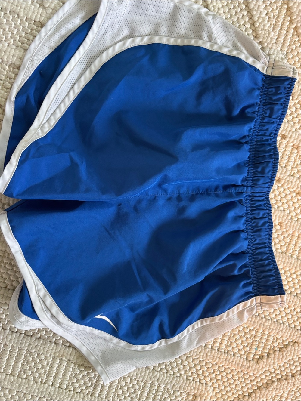 Nike Women’s Athletic Shorts Blue and White